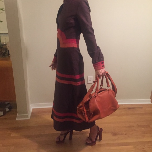 Marc Jacobs RUNWAY wool 70’s inspired long dress vintage - Picture 2 of 8